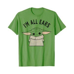 Star Wars The Mandalorian The Child Baby Yoda - I'm All Ears - T-Shirt Size XL